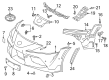 Toyota GR Supra Bumper Cover Diagram - 52119-WAA06
