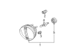 Toyota Highlander Fog Light Bulb Diagram - 90981-13057