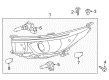 Toyota Highlander Headlight Diagram - 81150-0E250