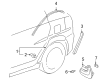 Toyota Echo Mud Flaps Diagram - 76625-52030