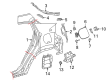 Toyota C-HR Fuel Door Diagram - 77350-F4010