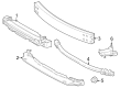 Toyota Grand Highlander Bumper Diagram - 52021-0E170