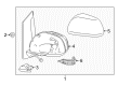 Toyota Car Mirror Diagram - 87910-08150-A0