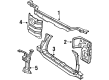 Toyota Tercel Radiator Support Diagram - 53205-16901