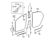 Toyota Prius Weather Strip Diagram - 62312-47020-B0