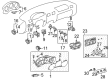 Toyota Mirror Switch Diagram - 84870-34010