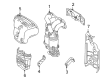 Toyota RAV4 Exhaust Heat Shield Diagram - 17167-28010