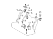 Toyota Prius Plug-In Seat Belt Diagram - 73360-47061-C0