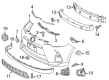 Toyota Prius C Bumper Cover Diagram - 52119-52996