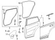 Toyota Corolla Cross Door Seal Diagram - 67845-0A040