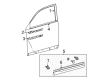 Toyota Highlander Door Moldings Diagram - 75710-0E040