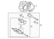Toyota Sienna CV Boot Diagram - 04428-08101