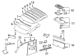 Toyota Tacoma Sun Visor Diagram - 74320-35630-B0