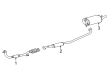 Toyota Solara Exhaust Pipe Diagram - 17420-03180