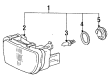 Toyota MR2 Fog Light Diagram - 81221-17040