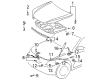 Toyota Camry Hood Latch Diagram - 53510-AA080