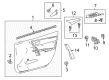 Toyota Corolla Armrest Diagram - 74232-02E70-C0