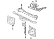 Toyota Corolla Radiator Support Diagram - 53216-12927