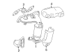 Toyota Camry Exhaust Manifold Gasket Diagram - 17173-20020