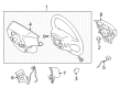 Toyota Corolla Steering Column Cover Diagram - 45186-12010-B0
