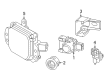 Toyota Mirai Parking Assist Sensor Diagram - 89341-30040-C0