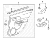 Toyota Prius C Weather Strip Diagram - 68173-52170