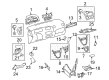 Toyota Dash Panel Vent Portion Covers Diagram - 55607-02130