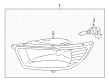 Toyota Camry Fog Light Diagram - 81221-06040