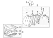 Toyota Solara Seat Cushion Diagram - 71420-AA330-B0