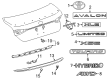 Toyota Avalon Spoiler Diagram - 76871-07900