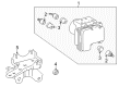 Toyota Echo ABS Control Module Diagram - 44050-52190
