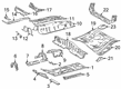 Toyota C-HR Floor Pan Diagram - 58113-10080