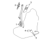 Toyota Corolla iM Seat Belt Diagram - 73210-12D50-C0