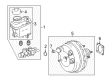 Toyota Tundra Brake Booster Diagram - 44610-0C072