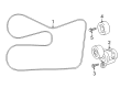 Toyota Camry Drive Belt Diagram - 90916-A2026