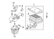 Toyota Prius Air Filter Diagram - 17801-21040