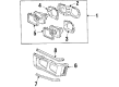 Toyota Van Headlight Diagram - 81106-87010