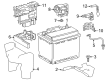 Toyota Highlander Car Battery Diagram - 00544-H5061-540