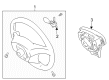 Toyota Steering Wheel Diagram - 45100-02250-B0