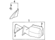 Toyota Land Cruiser Car Mirror Diagram - 87940-60130-G0