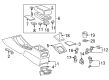 Toyota Corolla Center Console Base Diagram - 58901-02130-E0