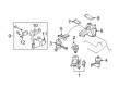 Toyota Engine Mount Torque Strut Diagram - 12363-0P020