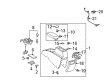 Scion xB Center Console Base Diagram - 58910-12560-B0