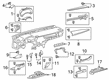 Toyota Avalon Dash Panel Vent Portion Covers Diagram - 55607-07020