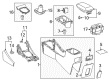 Toyota Corolla iM Cup Holder Diagram - 55618-12090-C0