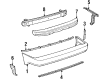 Toyota Supra Bumper Cover Diagram - 52159-14904