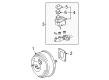 Toyota Camry Brake Master Cylinder Reservoir Diagram - 47220-33140