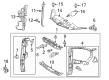 Toyota Highlander Front Cross-Member Diagram - 57104-0E050