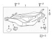 Toyota Corolla Headlight Diagram - 81110-02M90