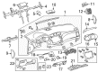 Toyota Avalon Dash Panel Vent Portion Covers Diagram - 55607-07010